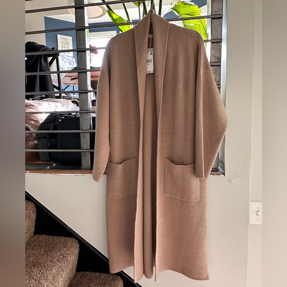 NWT Mango oversized knitted coat with pockets